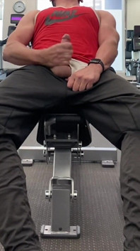 Jockdad87 Hotel Gym Jerk and Cum Part 2