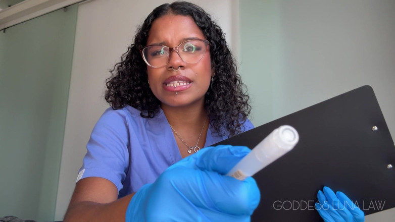 Goddess Luna Law: Micropenis Diagnosis Ebony Nurse Goddess Luna Law Turns Your Check-up...