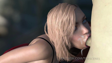 The Scenes: Blonde bertetek besar blowjob melampau