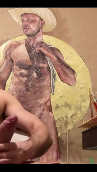 कैमरे के लिए दिखावा करने के अलावा मैं पेंटिंग में सुंदर डार्न हूं।