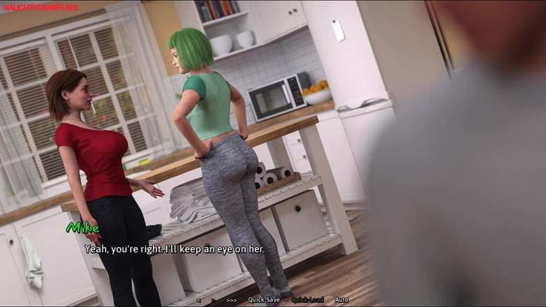 Naughty gameplays: Літня спека ep04 - будинок, повний гарячих дівчат - 3d порно ігри