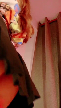 My Cute Girlfriend Sends Me a POV of Her Nice Natural Breasts and Big Thighs