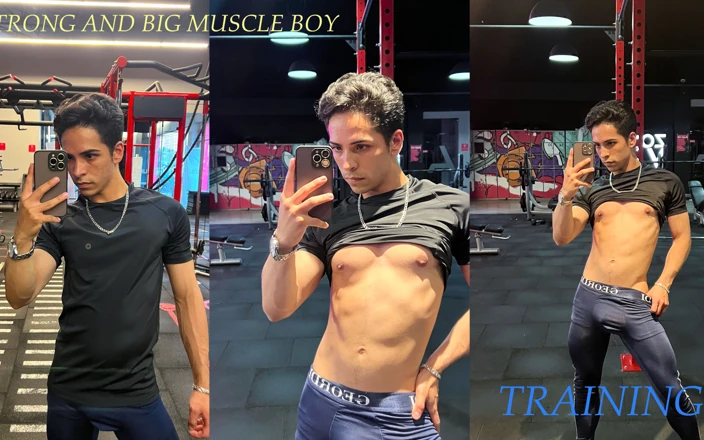 aodaboy: 健身男孩在健身房锻炼