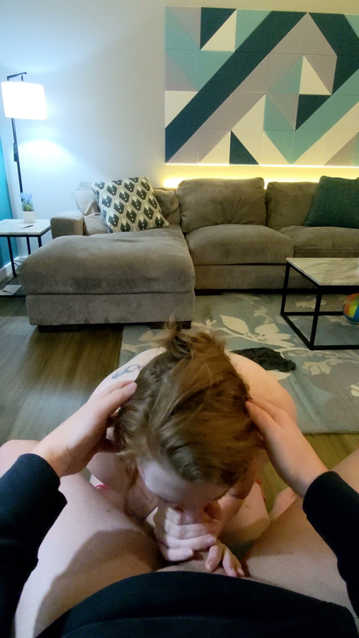 Jess and James TOYST: Sex Tape 46 - Christmas Blowjob in His Morning Coffee Chair