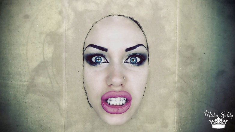 Goddess Misha Goldy: 把你的黑暗女神从墙上的撸管中解放