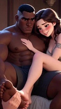 Cuckold Foot Worship - Husband Serves Bull as Wife Watches