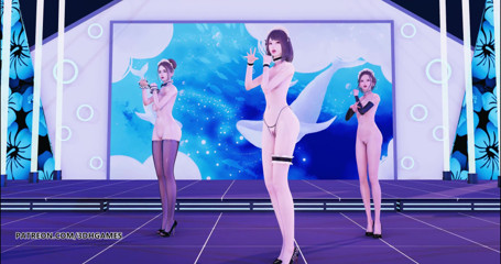 3D-Hentai Games: Hurly burly sexig städerska naken dans 4K