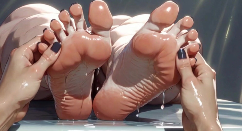 YOUR BEST FANTASY: โคลสอัพนวดเท้าน้ํามันสาวตัวโคลสอัพ - เท้าสวยใหญ่และเท้า