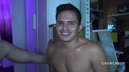 First sex experience with boy for straight: Twink latino sexy folosită dur de un băiat heterosexual Vlad...