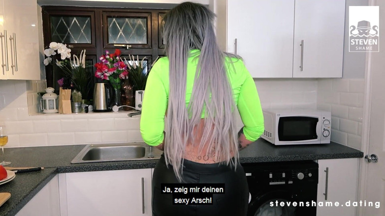 Steven Shame: English slut Alexxa Vice swallows a German dick in her...