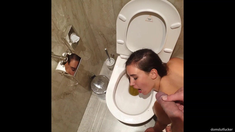 domslutfucker: Ragazza troia usata come toilette umana - compilation