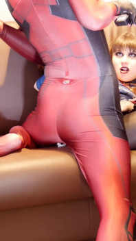 Luna rivaal Harley Quinn seks met zwarte panty