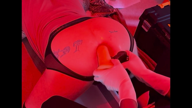 Sir fist a lot: Husband Gets Sloppy Double Dildo and Fisted by Wife