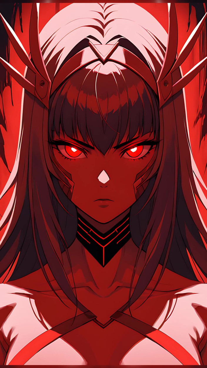 LustRender: Naakte Crimson Viper dodelijke Aura-diavoorstelling