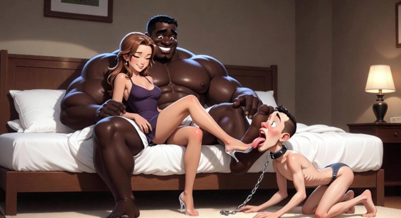 YOUR BEST FANTASY: Submissive Husband Licks and Worships His Wife's Feet - Foot Humiliation