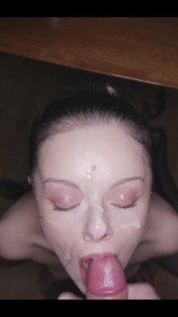 Custom Sloppy Blowjob & Big Facial POV