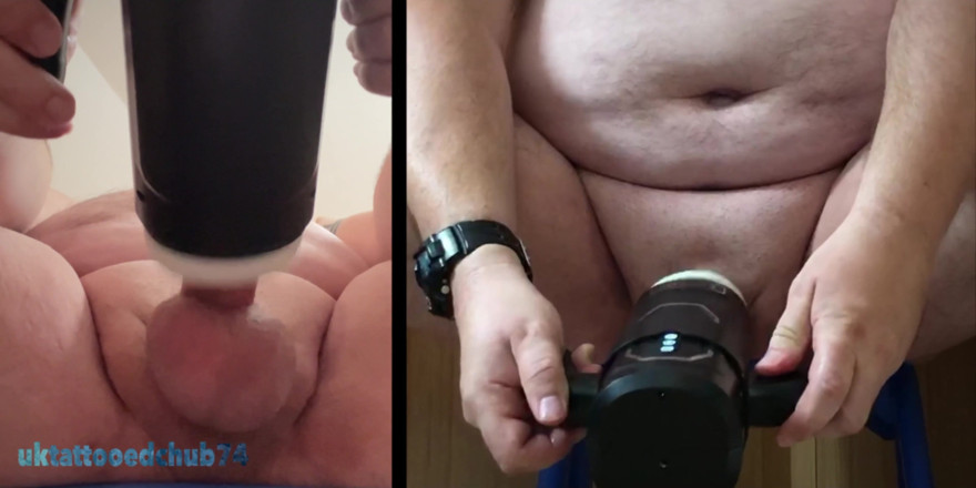uktattooedchub74: ปั๊มและช่วยตัวเองของเล่น