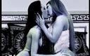 Lesbian Illusion: 两个惊人的女同性恋者互相舔舐对方的阴户并玩弄假阳具 - DVD