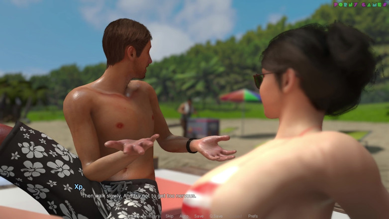 Porny Games: Дружеская домохозяйка белой пеной - носит только бодиарт на пляже, шаловливый осмелился для домохозяйки 11