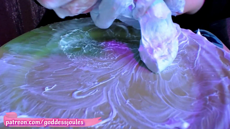 goddessjoules: Giantess Nail Tapping Asmr Glitter Slime