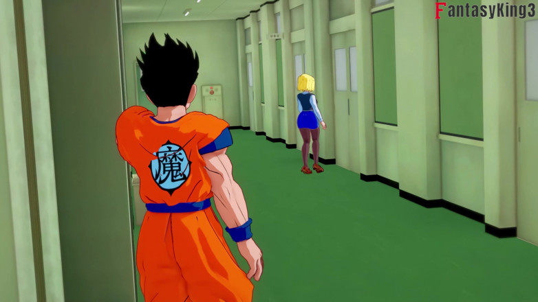 Fantasy king: Android 18 Dances pentru Gohan la Universitate - Dragon Ball Zex Series