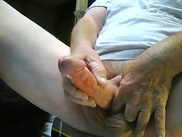 Daddy Kal: Up close big cum shot