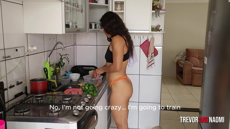 Trevor and Naomi: Kitchen Surprise Turns Into Hardcore Fucking All Over the House