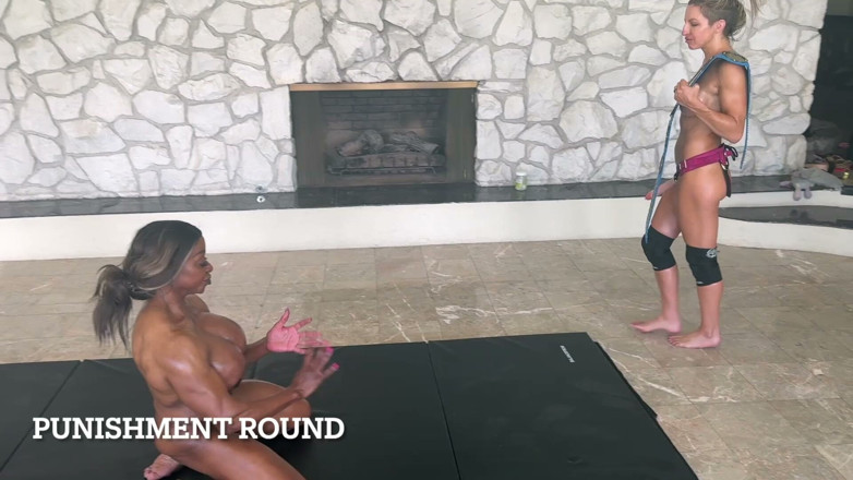 CJ Films: Nude Sexwrestle Yvette Bova Vs Lora Cross Round 2