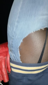 Walking at Night with Booty Cheeks Out