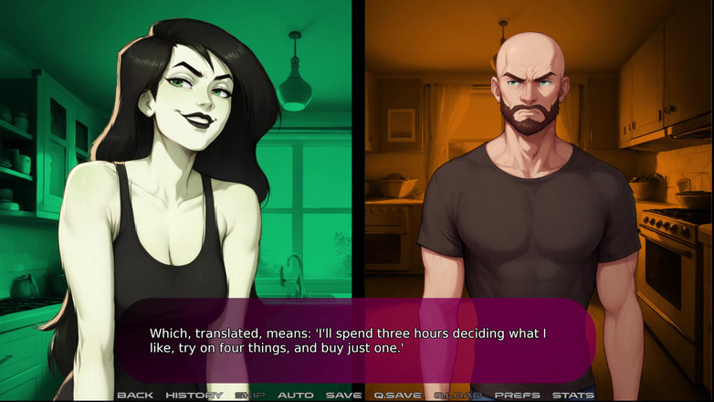 Wickedgammes studio: Min flickväns nya Kink är en vuxen visuell roman där du...