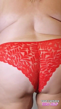 How Does This Amateur English BBW MILF Stepmommy with Big Tits Look in 8 Different Pairs of Worn Panties Around Her Hairy Pussy?