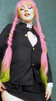 Mitsuri Kanroji Crosses Legs and Teases You with Her Big Ass