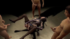 Soiyu Hentai: Kočičí žena dostane skupinový sex - Hentai 3D necenzurováno V327