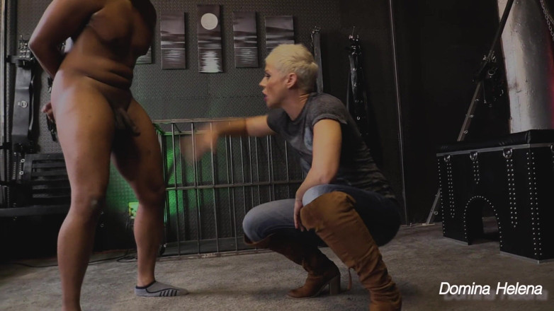 Helena Locke: Helena Locke Give Pervert Ballbusting Lesson