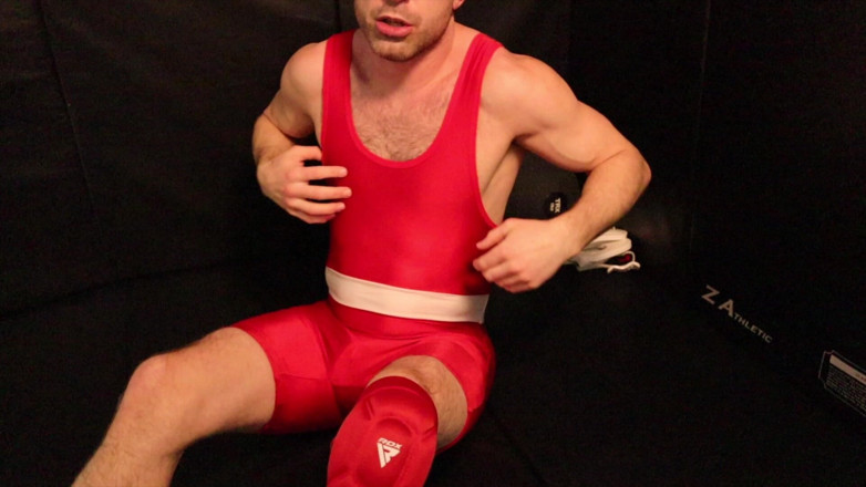 Jay Stroke: Wrestler Coregasm in Singlet
