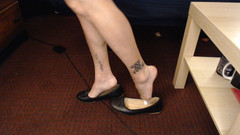 Abby Anna: Dirty Ballet Flats Telát nohy sdílení