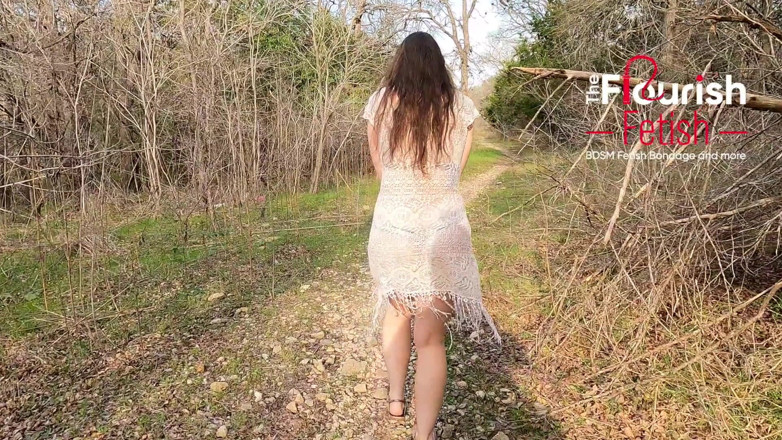 The Flourish XXX: Anastasia Rose gets BDSM in nature disciplined outdoors
