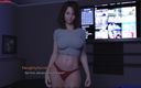 Naughty gameplays: His Big Ass Roomate Seduces Him While They Watch Movies,...