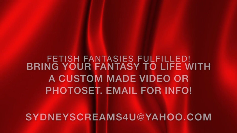 Sydney screams fetish: Ruj cu stat pe față - HD