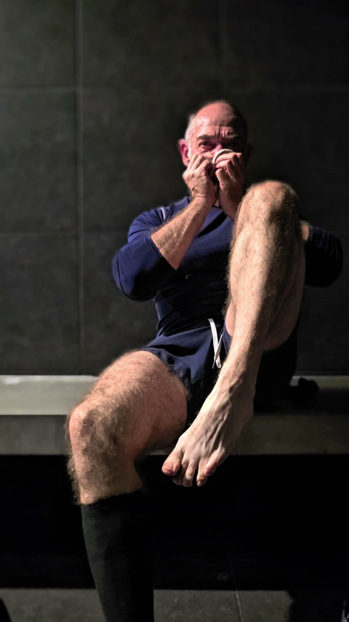 JackvanDean: Feet and Socks on Hairy Bear