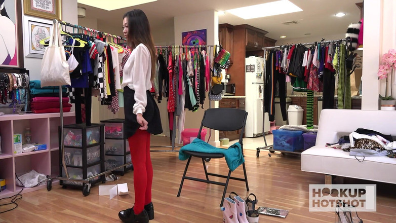 HookUp HotShot-BTS: Bts - Cock-starved Brunette Vina Sky Is Addicted to Rough Sex!