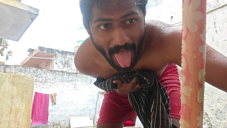 KUMBHA MANOJ KUMAR: Xhard - Bathroom Cleaning in Village