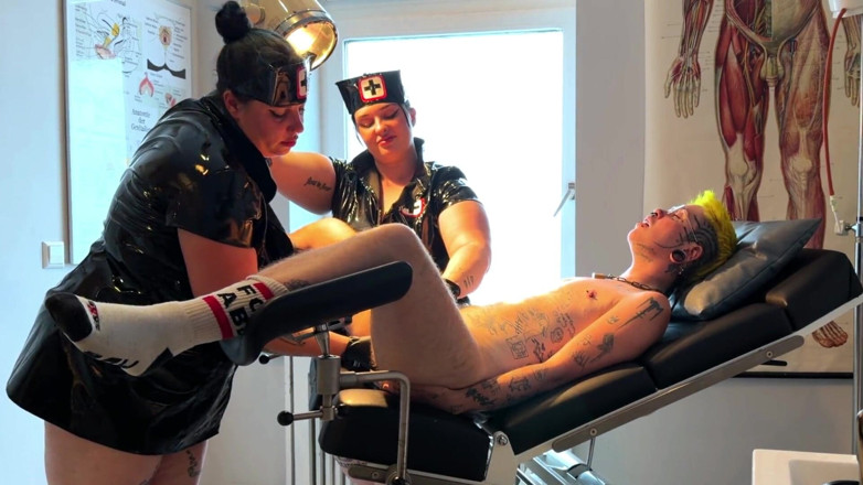 punkgoblin: T-boy Gets Femdom Nurse Clinic Check up