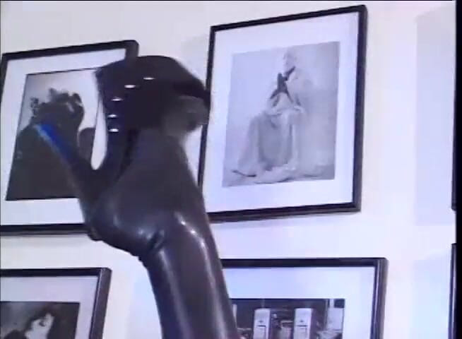 Vintage Usa: Sexy lesbičky klasické lízání kundičky robertek v latexových šatech