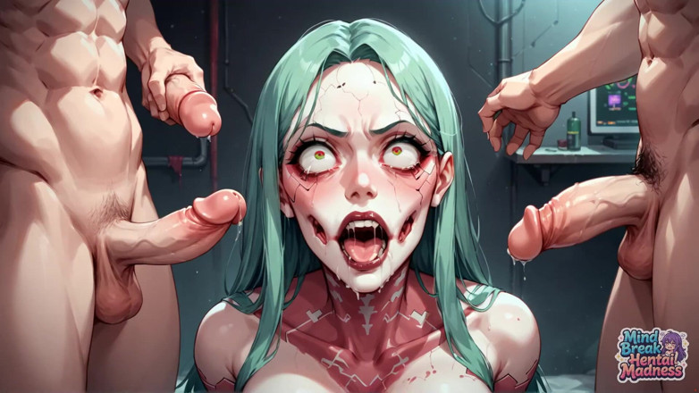 Mind Break Hentai Madness: Turquoise Cracks: Nipple Stretching Bliss