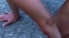 Slave Tih Outdoors to Entertain Strangers