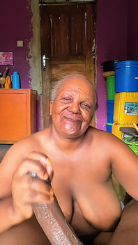 Big Beautiful Busty Granny Wanted to Taste My Cum