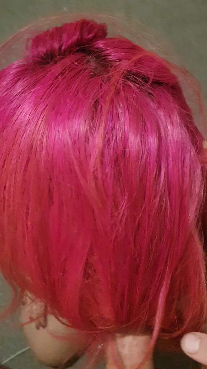 Mandy Foxxx: 邋遢湿润的发交，头发中射精