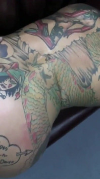 Tattooed MILF with piercings fucked hard in POV