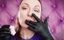 Arya Grander: Asmr: devorar fetiche giantess vibes mukbang video sfw en guantes...